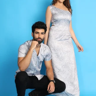 Water Ripples Satin Couple