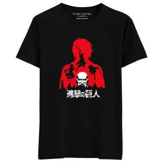 Attack On Titan Japanese Black T-Shirt