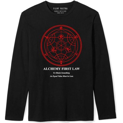 Alchemy's First Law Black Full Sleeve T-Shirt
