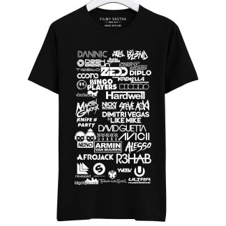 All DJ's Collage Black T-Shirt