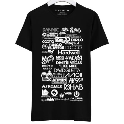 All DJ's Collage Black T-Shirt