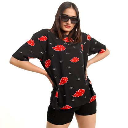 Akatsuki All Over Print Oversized Unisex T-Shirt - Image 4