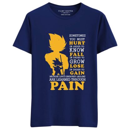 Goku Pain Quote Blue T-Shirt