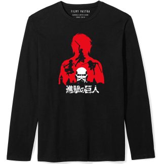Attack On Titan Japanese Black Full Sleeve T-Shirt