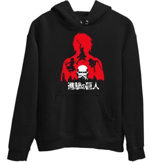 Attack On Titan Japanese Black Hoodie