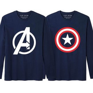 Avenger Classic + Captain America Combo Full Sleeve T-Shirts