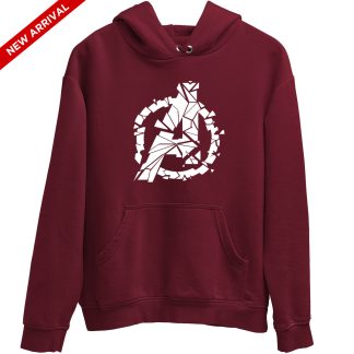Avenger Logo Maroon Hoodie