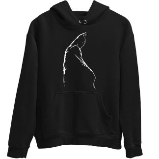 Batman Outline Black Hoodie