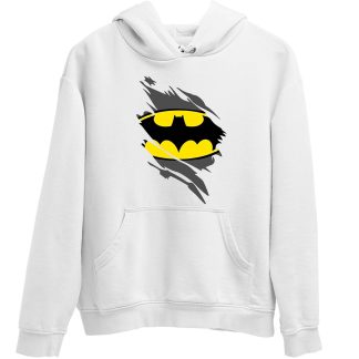 Batman White Hoodie