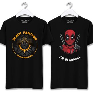 Black Panther & Deadpool Combo T-Shirts