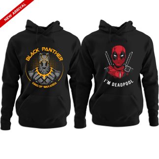 Black Panther & Deadpool Combo Hoodies