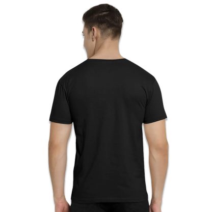 Plain Black T-Shirt and Jogger Combo Set - Image 2