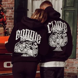 Filmy Vastra Bonnie & Clyde Tattoo Couple Hoodie (Pack of 2)