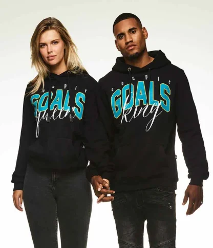 Filmy Vastra King & Queen Couple Goals 01 Hoodie (Price for 2 pcs)
