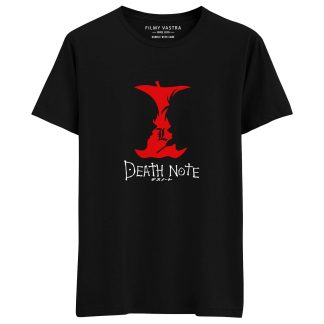 Death Note Apple Face Black T-Shirt