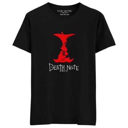 Death Note Apple Face Black T-Shirt