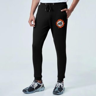 Dragon Ball Goku Kanji – Black Jogger with Zip Pocket