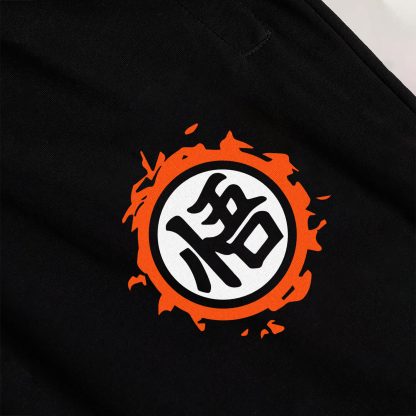 Dragon Ball Goku Kanji – Black Jogger with Zip Pocket - Image 2