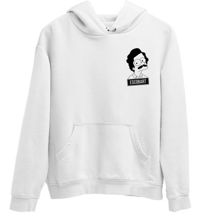 Pocket Escobart White Hoodie