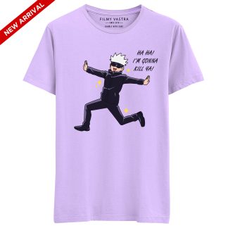 Gojo Satoru I Will Kill You Meme Lavender T-Shirt
