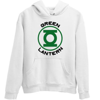 Green Lantern White Hoodie