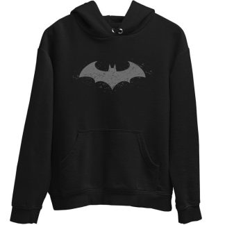 Batman Grey Logo Texture Hoodie