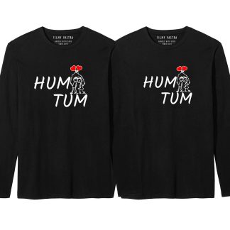Hum Tum Full Sleeve Couple T-Shirt