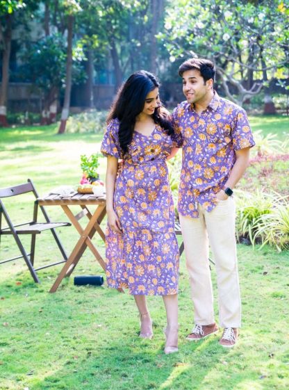 Lavender Love Cotton Couple Dress - Image 2
