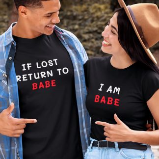 If Lost Return To Babe Couple T-Shirt