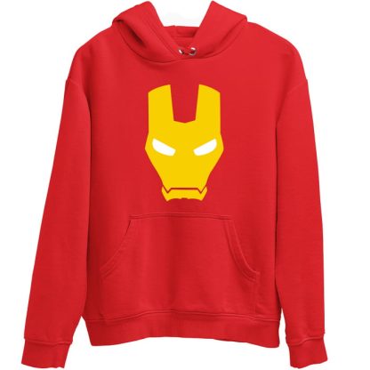 Neon Spiderman + Ironman Face Combo Hoodies - Image 3