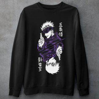 Gojo Satoru & Yuji Itadori Jujutsu Kaisen Black Sweatshirt