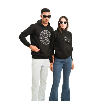 Pizza Love Slice Couple Hoodie (Price for 2 pcs) - Image 2