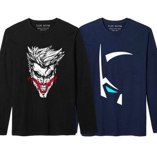 King of Arkham + The Dark Knight Combo Full Sleeve T-Shirts