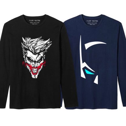 King of Arkham + The Dark Knight Combo Full Sleeve T-Shirts