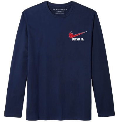 Jutsu It Blue Full Sleeve T-Shirt