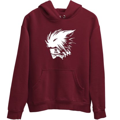 Ninja Kakashi Hatake Burgundy Hoodie