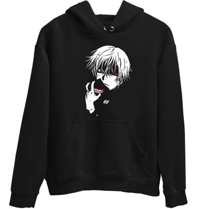 Ken Kaneki Unmasked Black Hoodie