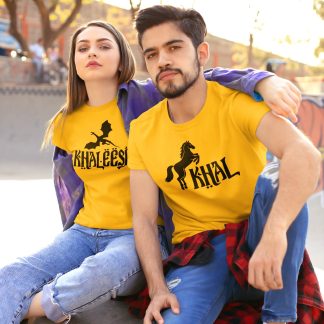 Khal Khaleesi Game of Thrones Mustard Couple T-Shirt