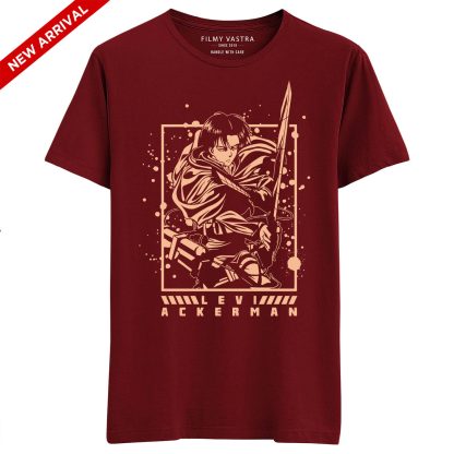 Attack On Titan Logo, Levi Ackerman & Eren Yeager Titan Combo T-Shirts (Pack of 3) - Image 3