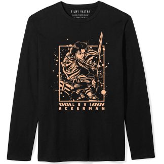 Levi Ackerman Black Full Sleeve T-Shirt