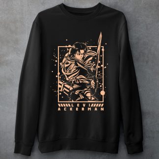 Levi Ackerman Attack On Titan Black Sweatshirt