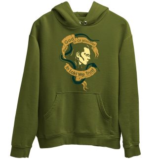 Loki The God Of Mischief Olive Green Hoodie