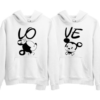 Love Cartoon Couple Hoodie