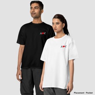 Personalized Name Initials Couple T-Shirts (Set of 2 pieces)