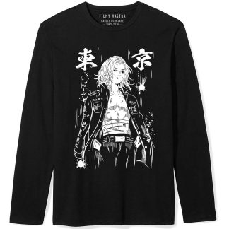 Manjiro Sano Mikey Black Full Sleeve T-Shirt