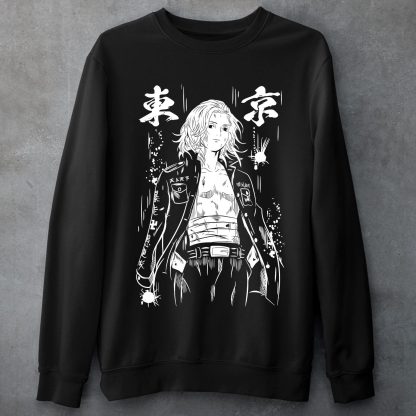 Manjiro Sano Mikey Black Sweatshirt