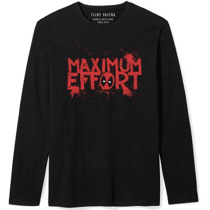 Maximum Effort Black Full Sleeve T-Shirt