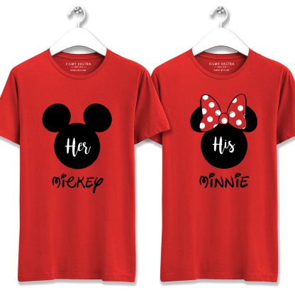 Mickey & Minnie Couple T-Shirt - Image 2