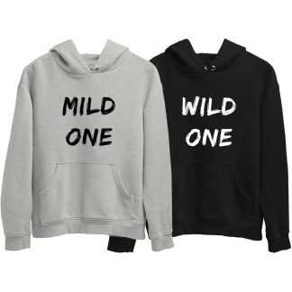 Mild One And Wild One Couple Hoodie (Price for 2 pcs)
