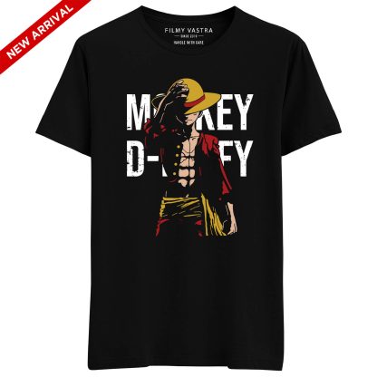 One Piece – Monkey D. Luffy, Straw Hat, Zoro & Wanted Poster Combo T-Shirts (Pack of 4) - Image 2